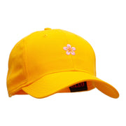 Cherry Blossom Embroidered Low Profile Cap