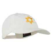 Jewish Star of David Embroidered Washed Cap