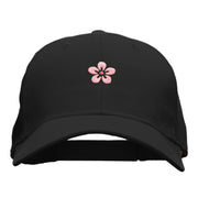 Cherry Blossom Embroidered Low Profile Cap