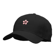 Cherry Blossom Embroidered Low Profile Cap