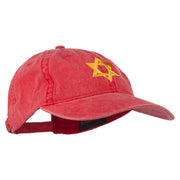 Jewish Star of David Embroidered Washed Cap