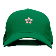 Cherry Blossom Embroidered Low Profile Cap