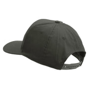 Licensed US Infantry Veteran Embroidered Solid Cotton Twill Pro Style Cap - Charcoal OSFM