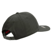 Licensed US Infantry Veteran Embroidered Solid Cotton Twill Pro Style Cap - Charcoal OSFM
