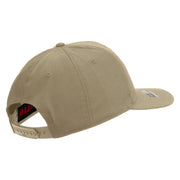 Licensed US Infantry Veteran Embroidered Solid Cotton Twill Pro Style Cap - Khaki OSFM