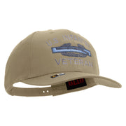 Licensed US Infantry Veteran Embroidered Solid Cotton Twill Pro Style Cap - Khaki OSFM