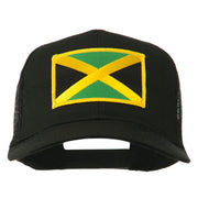 Jamaica Flag Patched Mesh Cap