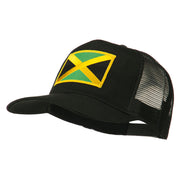 Jamaica Flag Patched Mesh Cap