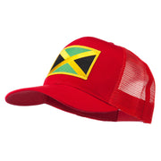 Jamaica Flag Patched Mesh Cap