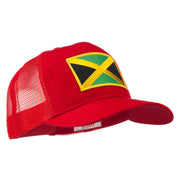 Jamaica Flag Patched Mesh Cap