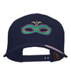 Mardi Gras Elegant Mask Embroidered Retro Trucker Cap