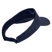 US Air Force Wing Embroidered Cotton Twill Visor - Navy OSFM