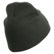 Licensed Air Assault Veteran Embroidered 8 Inch Knitted Short Beanie - DK-Grey OSFM