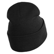 Lake Tahoe Badge Embroidered 12" Long Knitted Beanie - Black OSFM