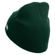 Licensed Air Assault Veteran Embroidered 8 Inch Knitted Short Beanie - DK-Green OSFM