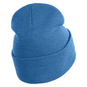 Lake Tahoe Badge Embroidered 12" Long Knitted Beanie - Sky Blue OSFM