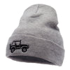 Off Road Vehicle Embroidered 12 Inch Long Knitted Beanie