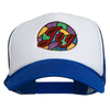 Joy Embroidered Two Tone Foam Mesh Back Cap