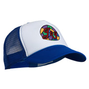 Joy Embroidered Two Tone Foam Mesh Back Cap