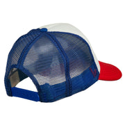 Joy Embroidered Two Tone Foam Mesh Back Cap