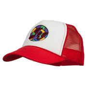 Joy Embroidered Two Tone Foam Mesh Back Cap