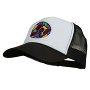 Joy Embroidered Two Tone Foam Mesh Back Cap