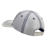 Licensed US Infantry Veteran Embroidered Low Profile Special Cotton Mesh Cap - Putty OSFM