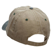 Santa In The Sky Embroidered Pigment Dyed Wash Cap - Khaki-Green OSFM