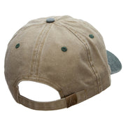 Santa In The Sky Embroidered Pigment Dyed Wash Cap - Khaki-Green OSFM