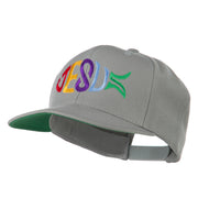 Jesus Fish Embroidered Flat Bill Cap