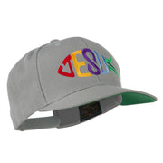 Jesus Fish Embroidered Flat Bill Cap