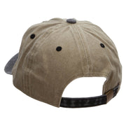 Santa In The Sky Embroidered Pigment Dyed Wash Cap - Khaki-Black OSFM