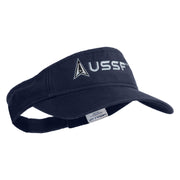 Delta with USSF Embroidered Cotton Twill Visor - Navy OSFM