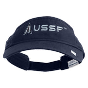 Delta with USSF Embroidered Cotton Twill Visor - Navy OSFM