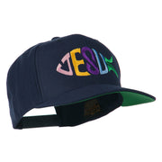 Jesus Fish Embroidered Flat Bill Cap