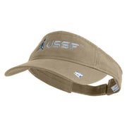 Delta with USSF Embroidered Cotton Twill Visor - Khaki OSFM