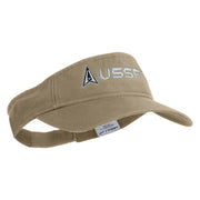 Delta with USSF Embroidered Cotton Twill Visor - Khaki OSFM