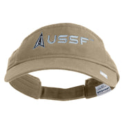 Delta with USSF Embroidered Cotton Twill Visor - Khaki OSFM