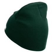 Licensed 82nd Airborne Veteran Embroidered 8 Inch Knitted Short Beanie - DK-Green OSFM