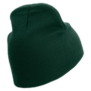 Licensed 82nd Airborne Veteran Embroidered 8 Inch Knitted Short Beanie - DK-Green OSFM