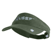 Delta with USSF Embroidered Cotton Twill Visor - Olive OSFM