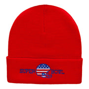 American Super Bowl Helmet Embroidered Long Beanie