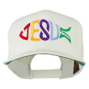 Jesus Fish Embroidered Flat Bill Cap