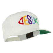 Jesus Fish Embroidered Flat Bill Cap