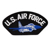 U.S. Air Force Jet Embroidered Fan Shape Patch