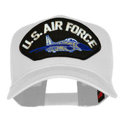 US Air Force Jet Fan Shape Patched Cotton Twill Cap