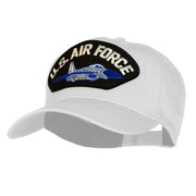 US Air Force Jet Fan Shape Patched Cotton Twill Cap