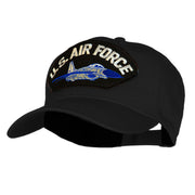 US Air Force Jet Fan Shape Patched Cotton Twill Cap