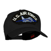 US Air Force Jet Fan Shape Patched Cotton Twill Cap