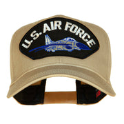 US Air Force Jet Fan Shape Patched Cotton Twill Cap